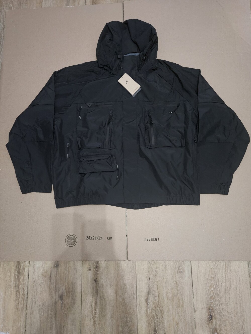 Nike Tech Fleece Super Light Weight Black Jacket